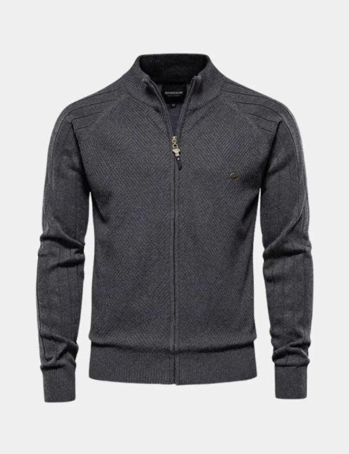 Jacquard™ | Kardigan z dzianiny z zamkiem