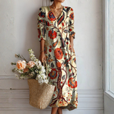 Ana - Kwiatowa Sukienka Boho