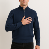 Sweter z dzianiny - Pół zamek