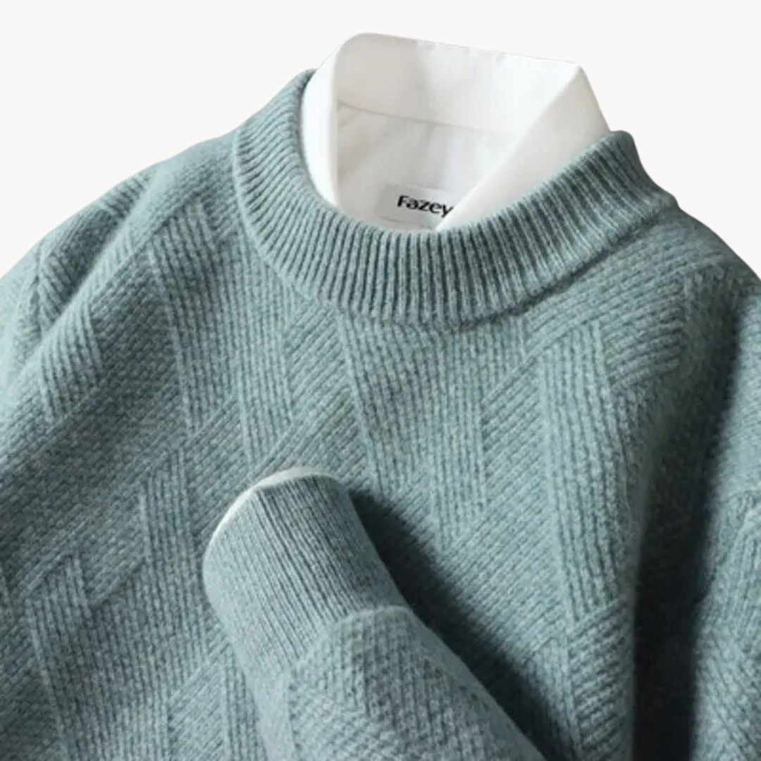 Valentino - Sweter z dzianiny jacquard