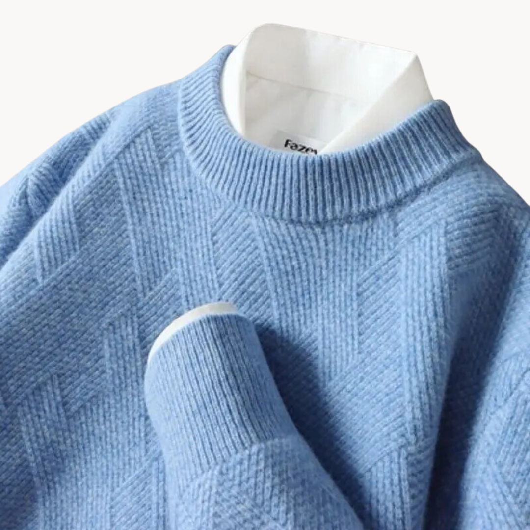 Valentino - Sweter z dzianiny jacquard