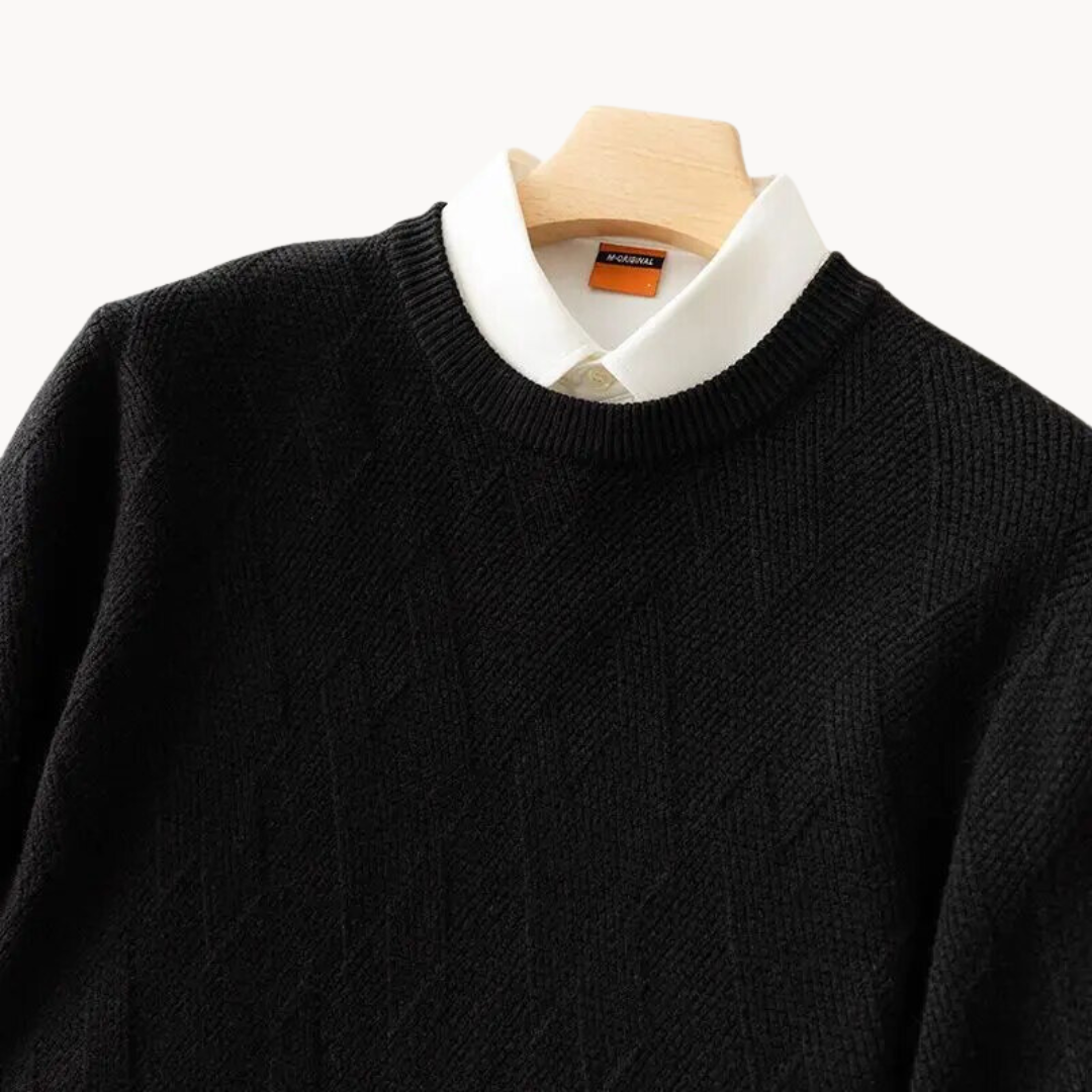 Valentino - Sweter z dzianiny jacquard
