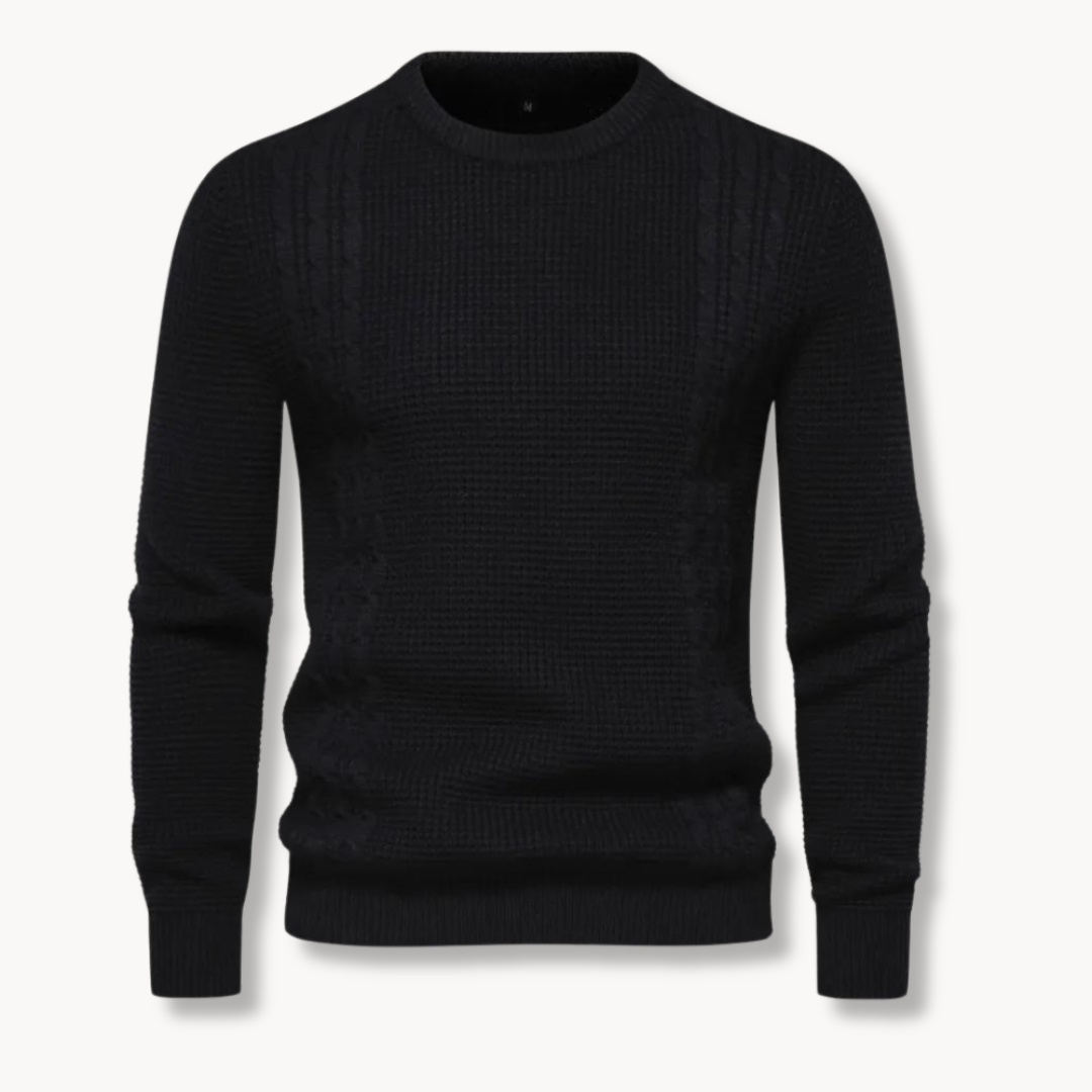 João - Sweter Tricô Patchwork