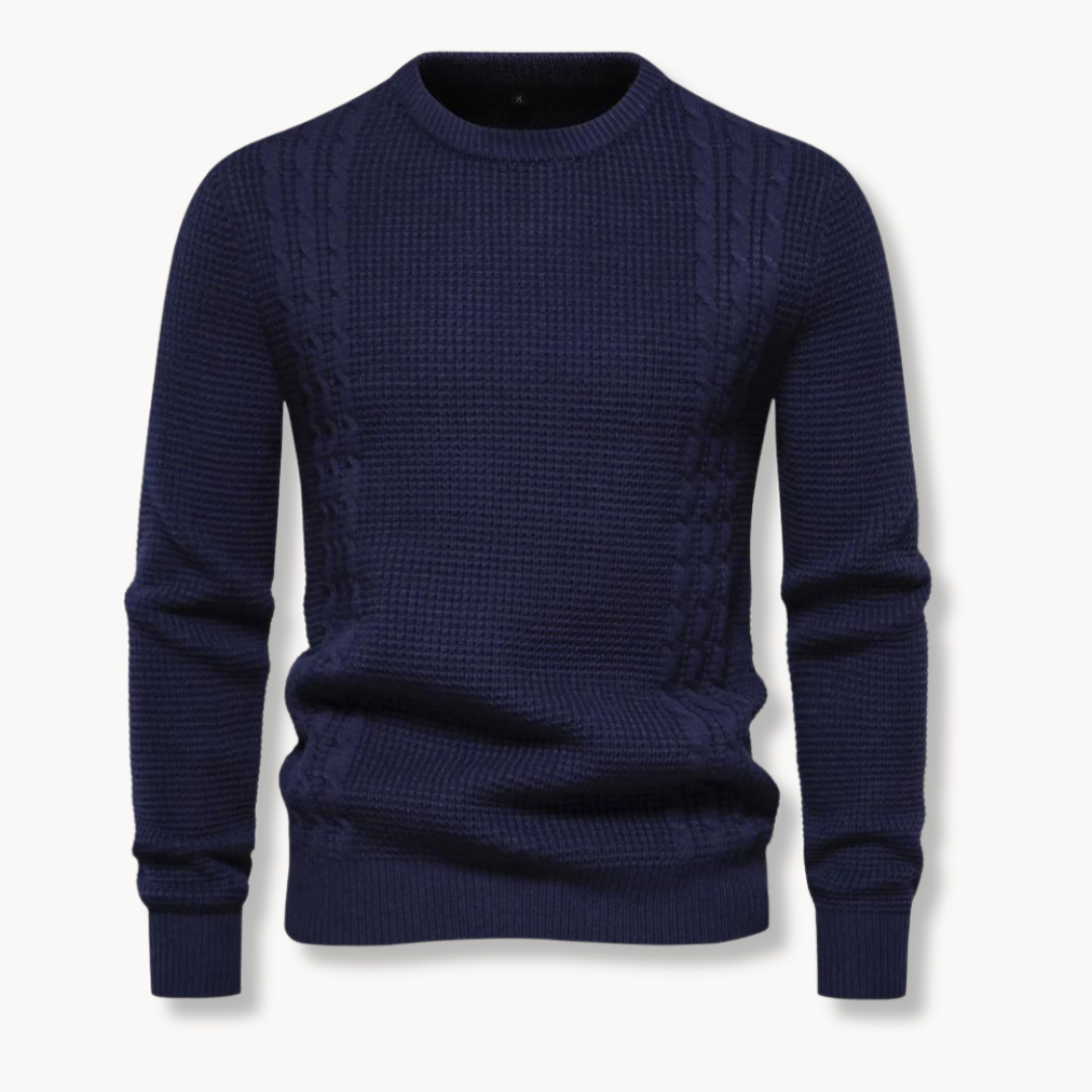 João - Sweter Tricô Patchwork
