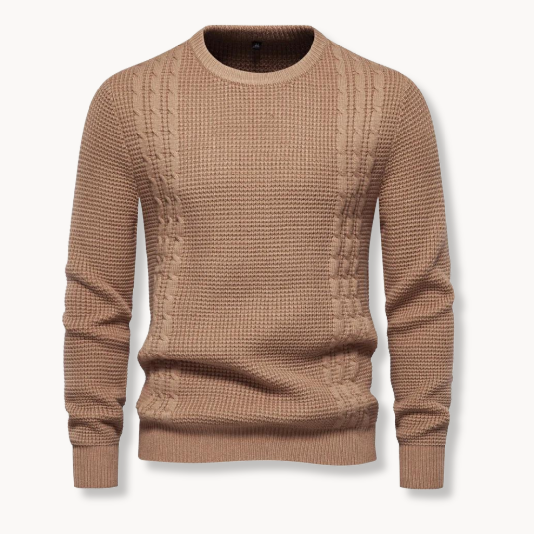 João - Sweter Tricô Patchwork