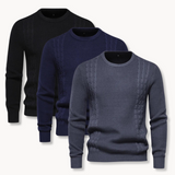 João - Sweter Tricô Patchwork