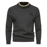 Sweter z dzianiny - Tkanina mieszana