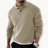 Miguel - Sweter Polo Waffle