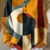 Lærke™ - Sweter z geometrycznym wzorem