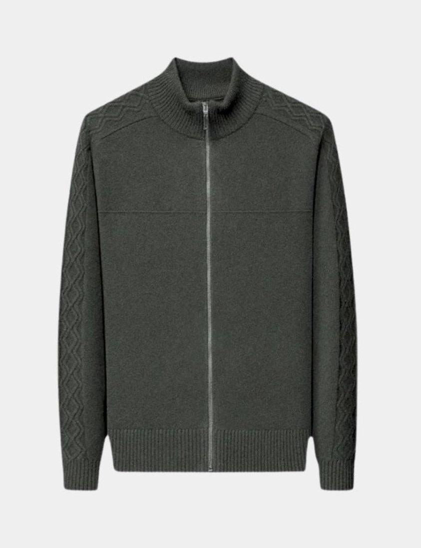 Magnus™ | Kaszmirowy sweter z zamkiem