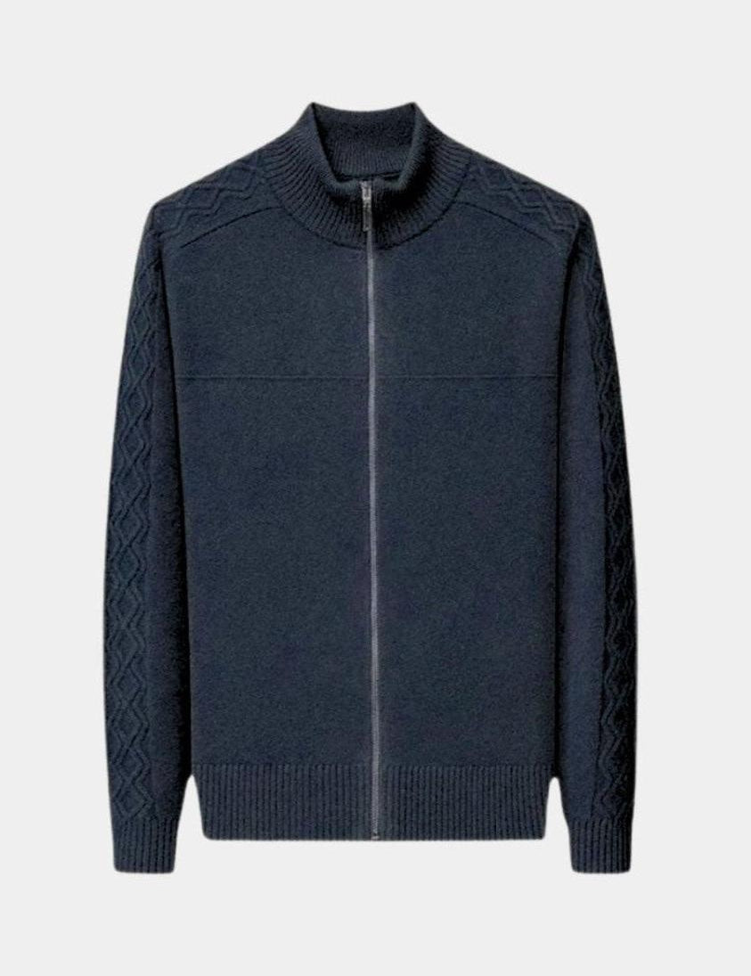 Magnus™ | Kaszmirowy sweter z zamkiem