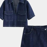 Malina | Denim zestaw