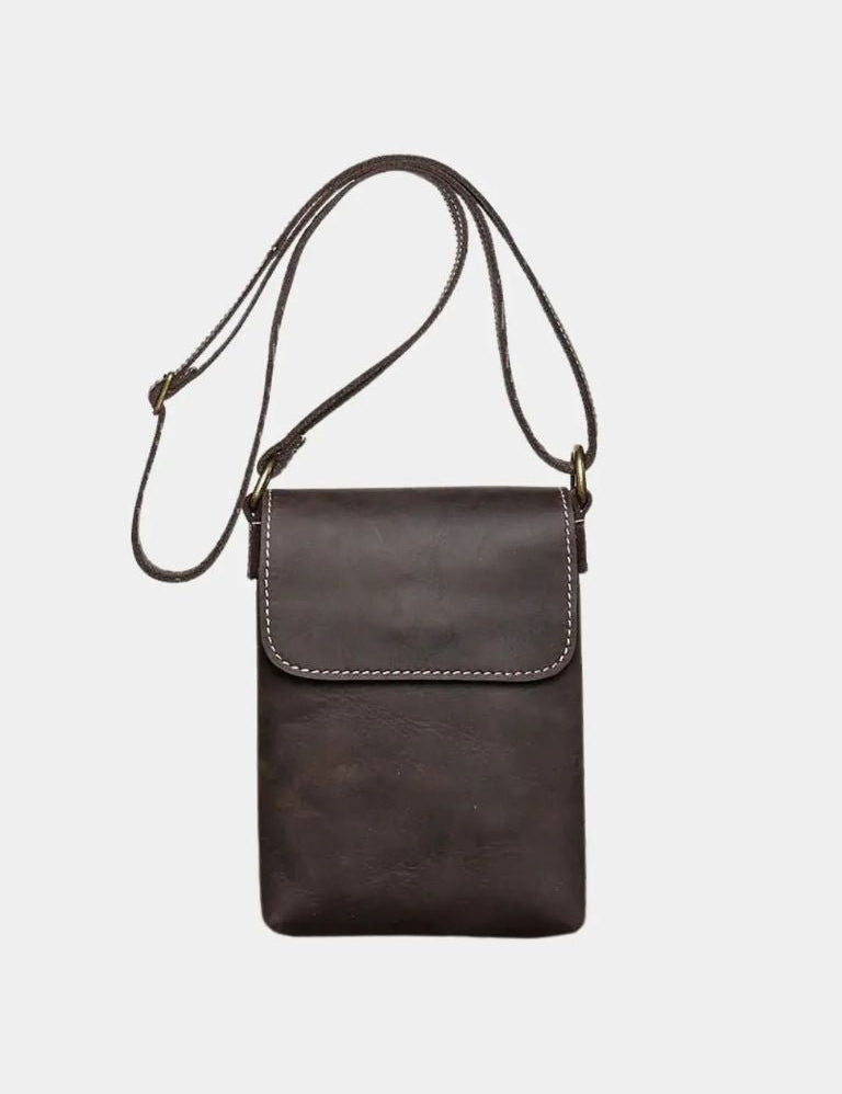 Mikkel™ | Mini torba na ramię ze skóry