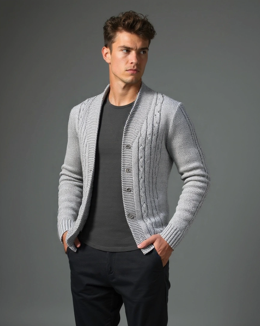 Noah™ | Elegancki kardigan męski