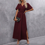 Eterna - Elegancka Czarna Sukienka Maxi