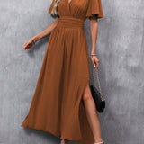 Eterna - Elegancka Czarna Sukienka Maxi