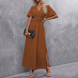 Eterna - Elegancka Czarna Sukienka Maxi
