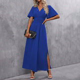 Eterna - Elegancka Czarna Sukienka Maxi