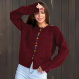 Nicole - Kardigan z Detalami Guzików