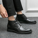 Parker™ | Ботуши Dobbelt-Monk-strap от синтетична кожа