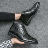 Parker™ | Ботуши Dobbelt-Monk-strap от синтетична кожа