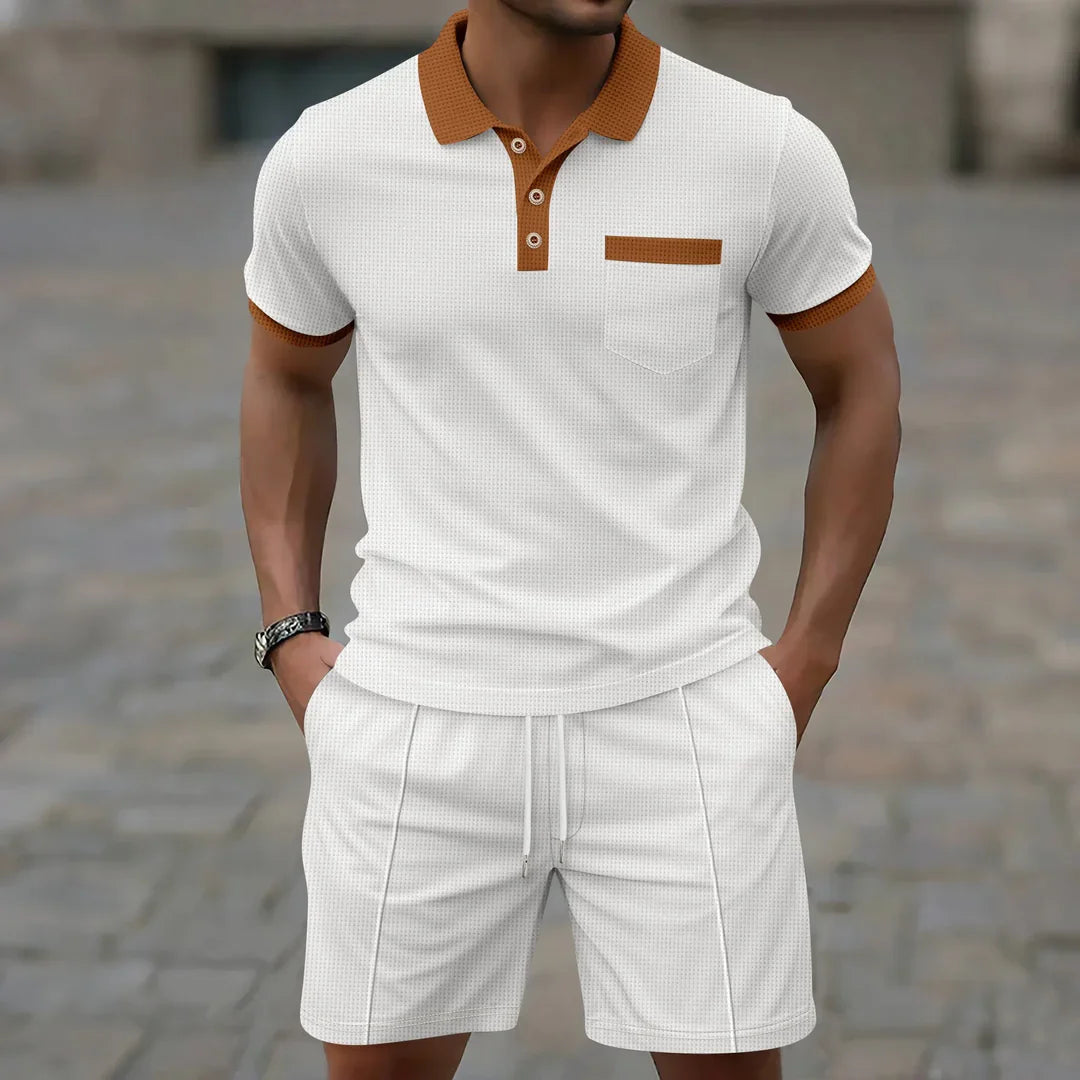 Zestaw Polo - Tkanina Waffle