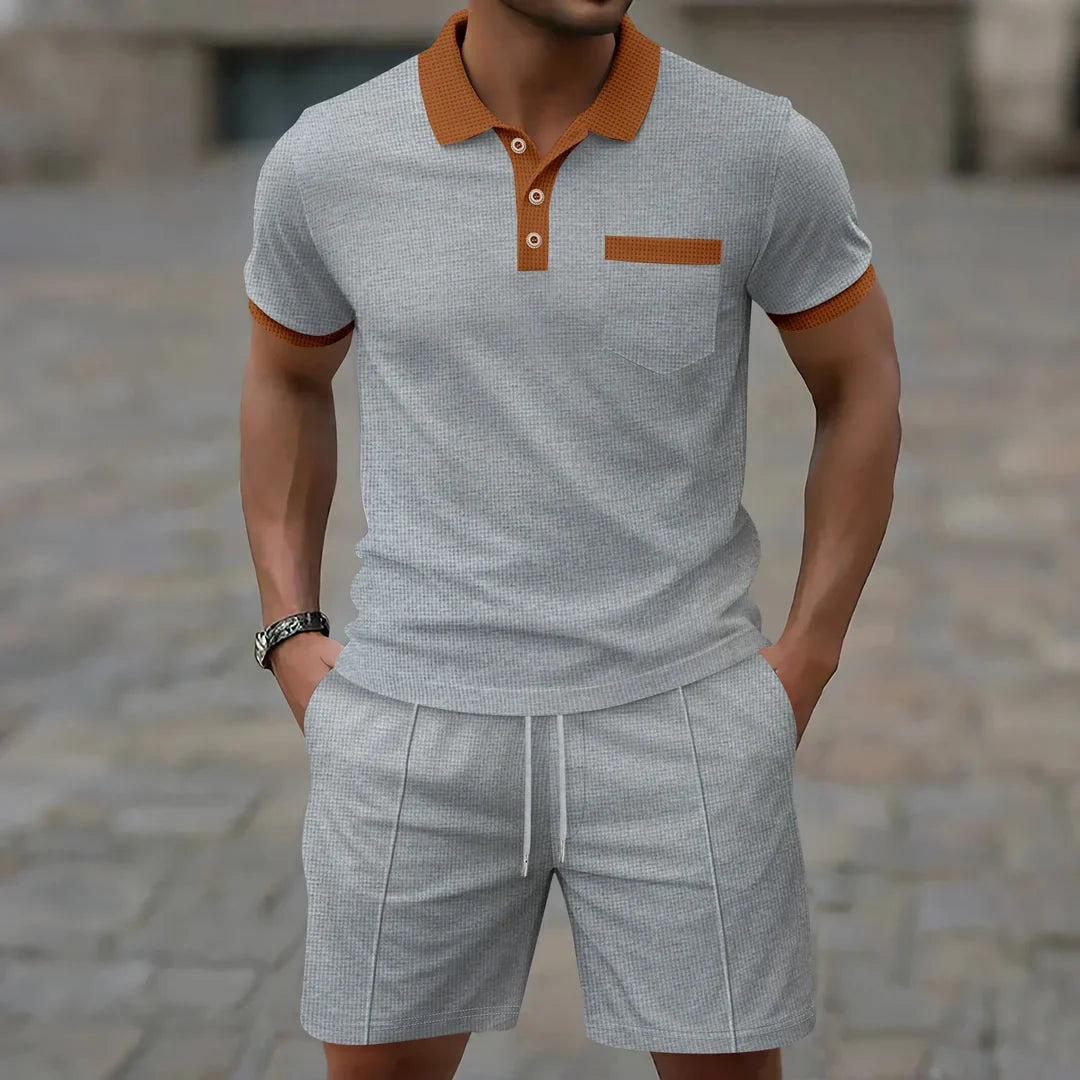 Zestaw Polo - Tkanina Waffle