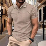 Koszulka Polo - Tekstura Jacquard Relaxed