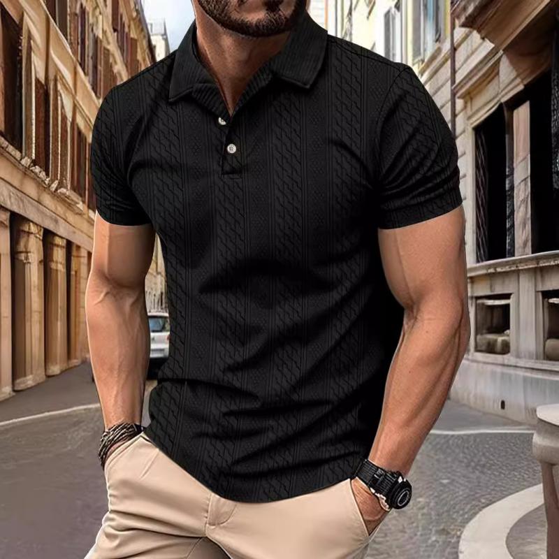 Koszulka Polo - Tekstura Jacquard Relaxed