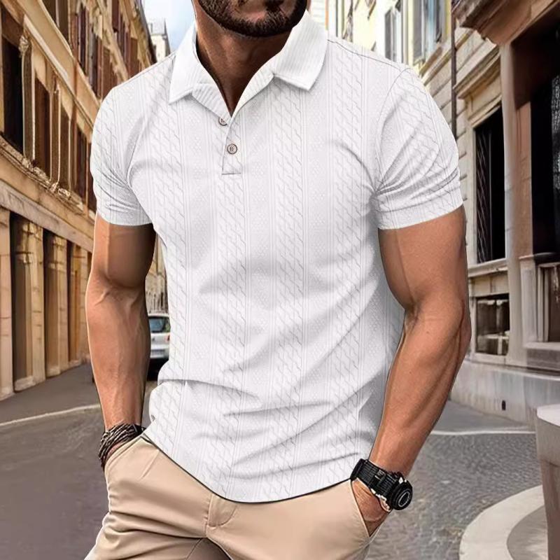 Koszulka Polo - Tekstura Jacquard Relaxed