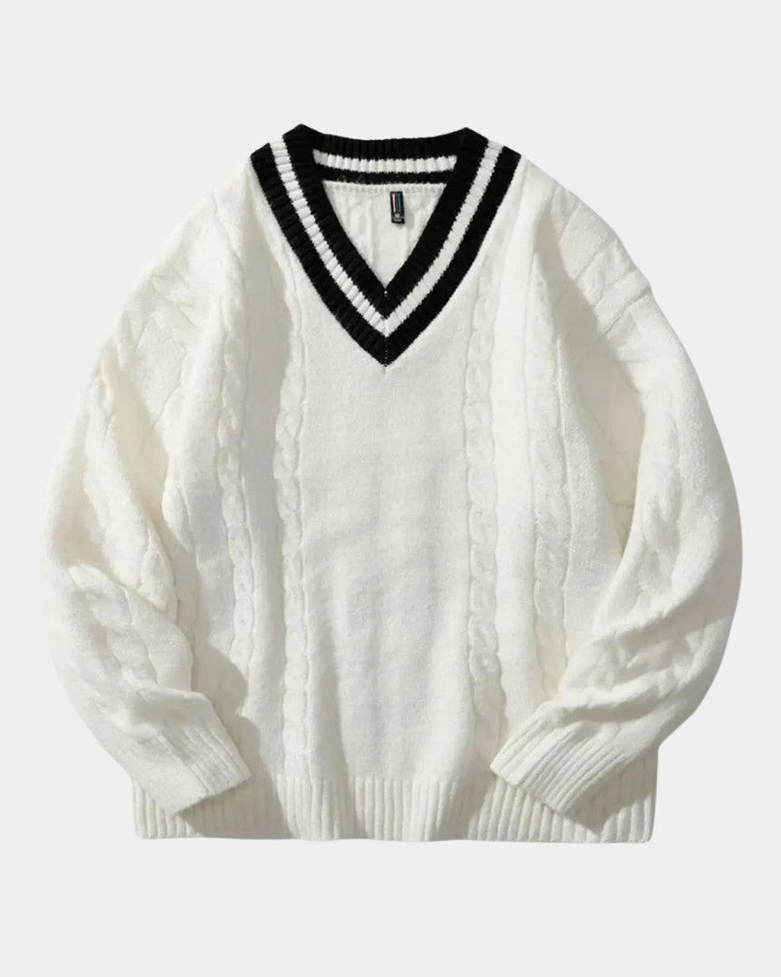 Poul™ | Sweter z dekoltem w kształcie V