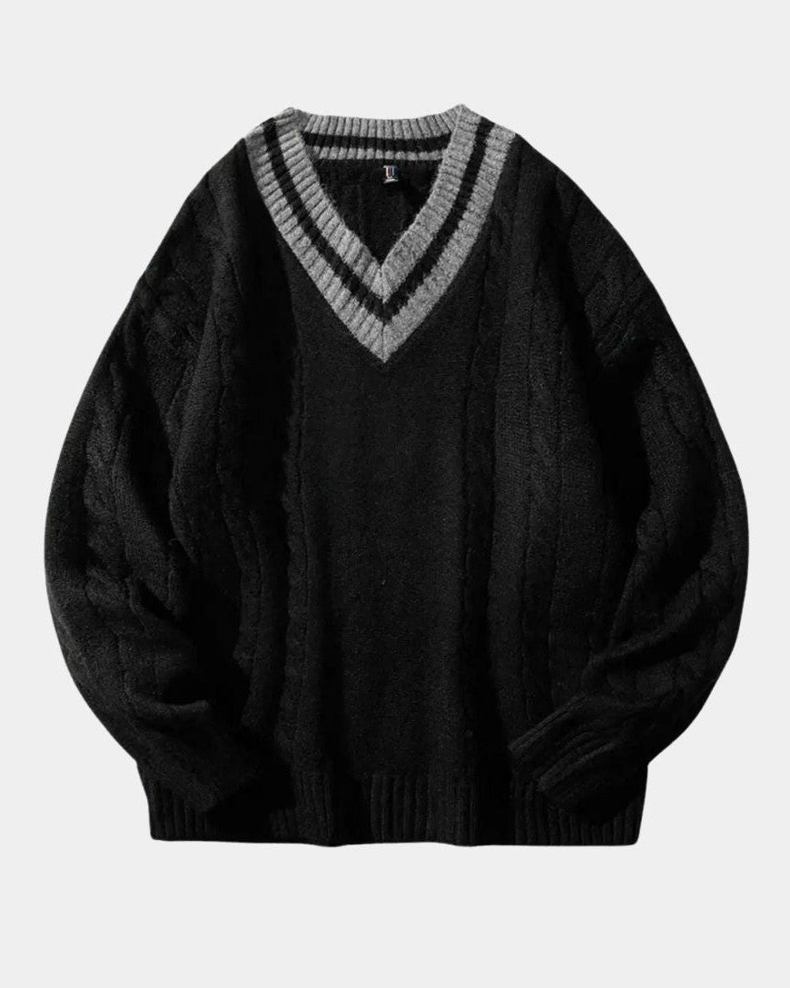 Poul™ | Sweter z dekoltem w kształcie V