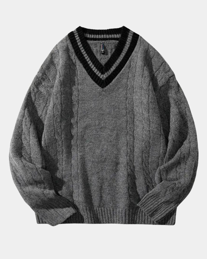 Poul™ | Sweter z dekoltem w kształcie V