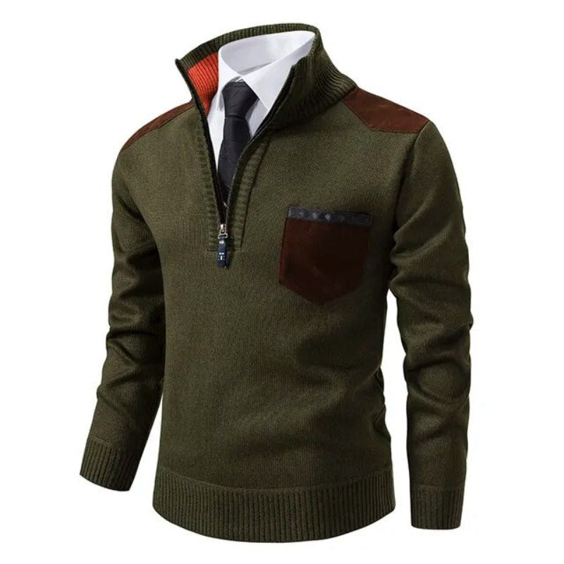 Pullover z dzianiny - Z kołnierzykiem