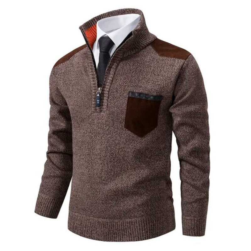 Pullover z dzianiny - Z kołnierzykiem