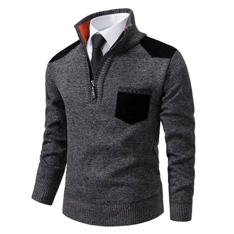 Pullover z dzianiny - Z kołnierzykiem