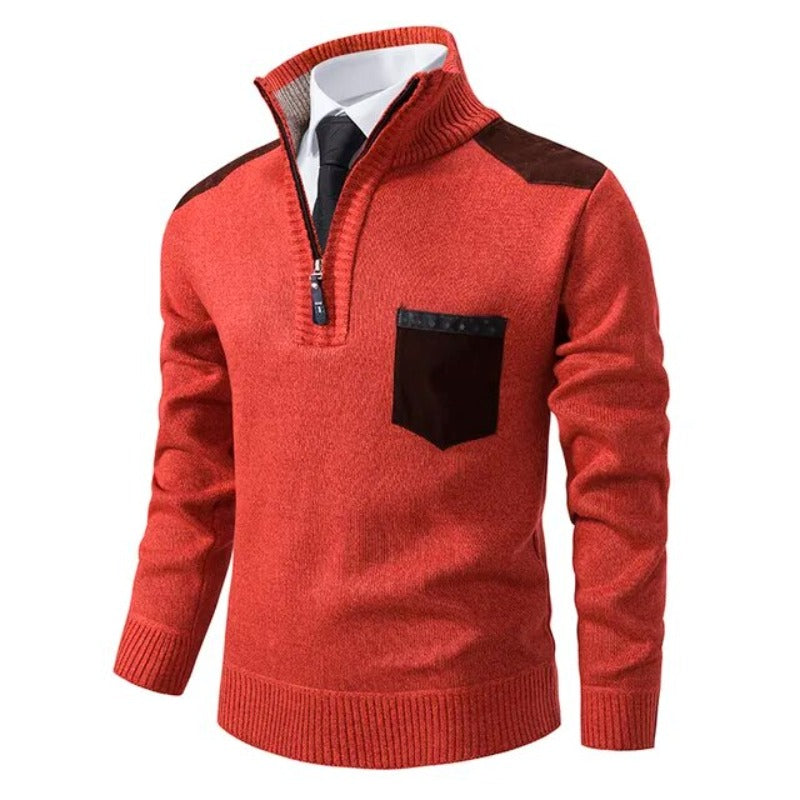 Pullover z dzianiny - Z kołnierzykiem