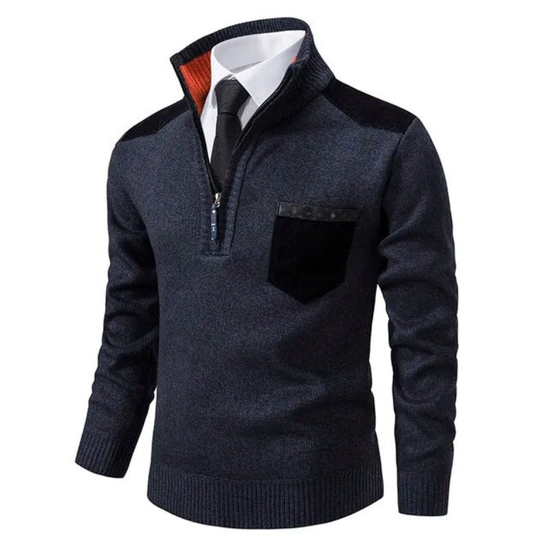 Pullover z dzianiny - Z kołnierzykiem