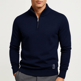 Sweter z Zippem - Dopasowany Fason