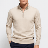 Sweter z Zippem - Dopasowany Fason