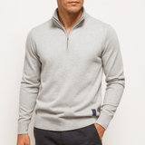 Sweter z Zippem - Dopasowany Fason