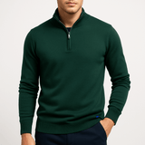 Sweter z Zippem - Dopasowany Fason