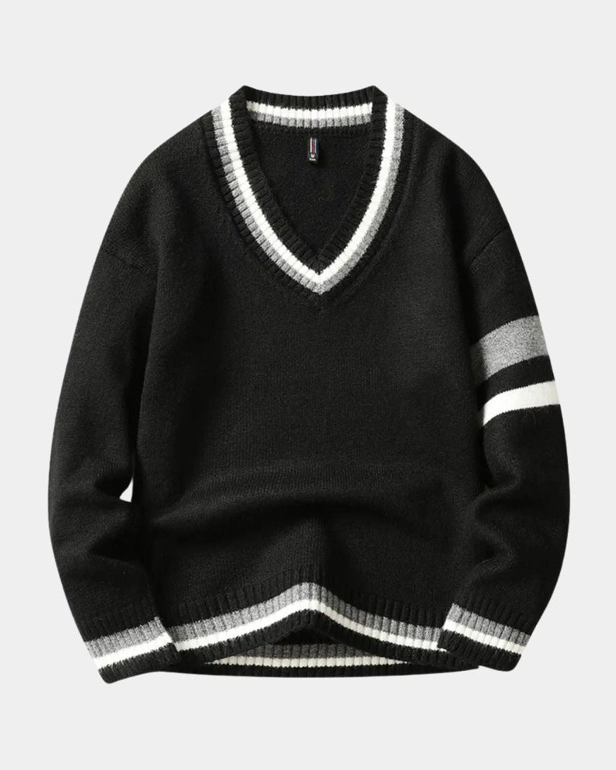 Rasmus™ | Sweter z dekoltem w kształcie V