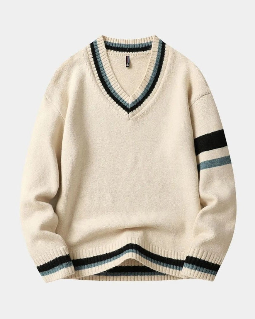 Rasmus™ | Sweter z dekoltem w kształcie V