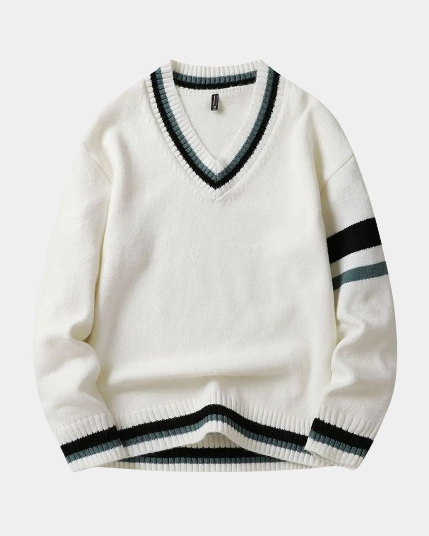 Rasmus™ | Sweter z dekoltem w kształcie V