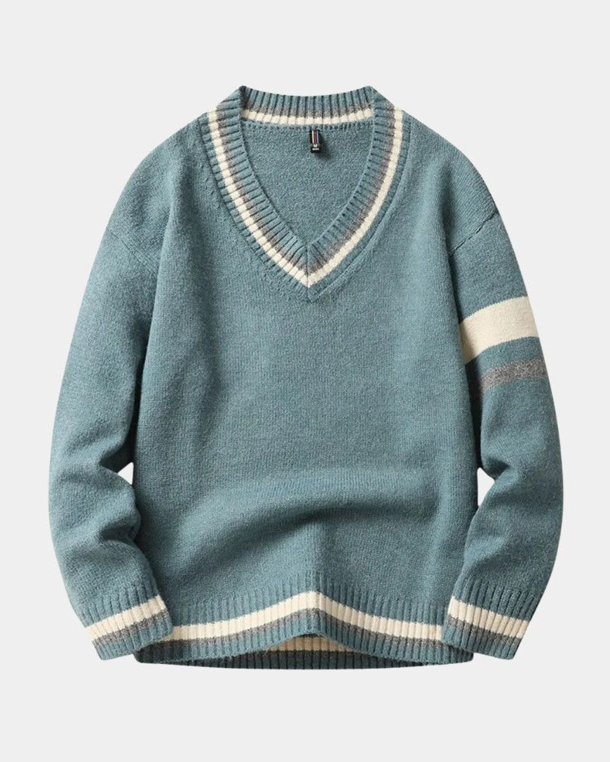 Rasmus™ | Sweter z dekoltem w kształcie V