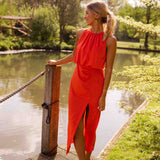Linia - Elegancka Sukienka Midi