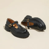 Mary Janes - Eleganckie Skórzane Buty