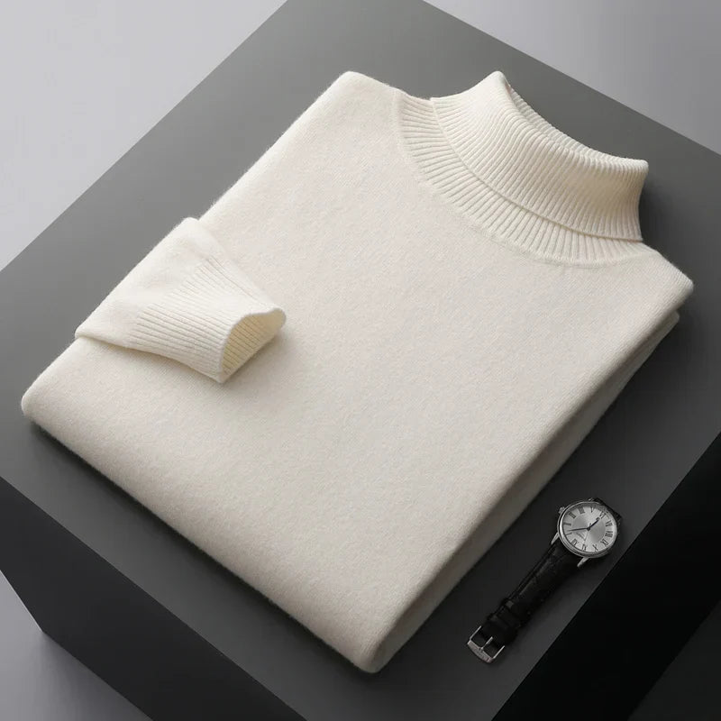 Linferhoff™ | Sweter z wysokim kołnierzem z kaszmiru