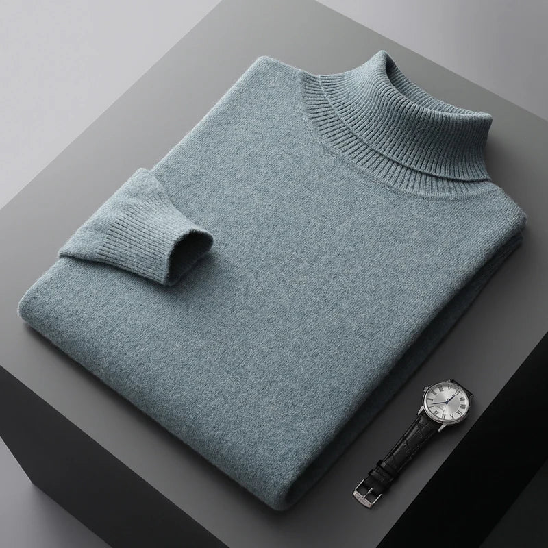 Linferhoff™ | Sweter z wysokim kołnierzem z kaszmiru